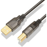 Cable De Impresora Usb 2.0 A A B M/m | 2m / Negro