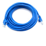 Cabo De Rede Internet  Utp Cat5e Montado 5 Metros Azul-10 Un