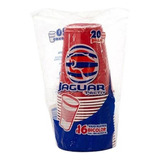 Vaso Desechable Rojo # 16 Jaguar C/20 Pzas