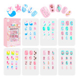 Nail Tip Children Tips Uñas Para Diseño De Uñas Diy Set Fals