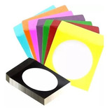 800 Envelope De Papel Colorido Para Cd/dvd Com Visor