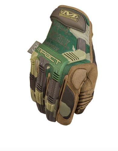 Guantes Tacticos (m-pact) Woodland Mechanix Tamaño S