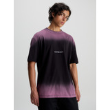 Polera Institutional Spray Morado Calvin Klein