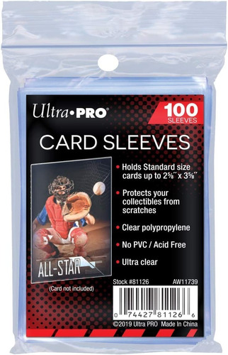 Sleeves Ultra Pro Para Tarjetas Deportivas, Kpop, Panini, Yu