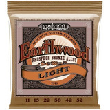 Set De Cuerdas  Ernie Ball 2148 Earthwood Light 11-52