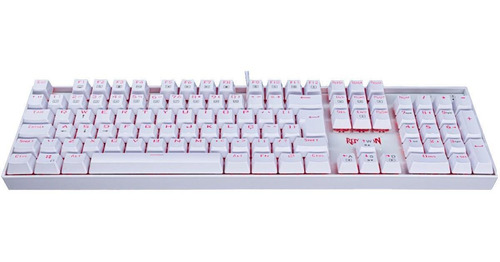 Teclado Mecânico Redragon Mitra Lunar Led Switch Blue Abnt2