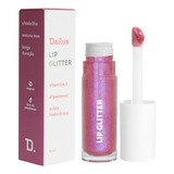 Lip Gloss Glitter Dailus Pink Glass Textura Leve Confortável