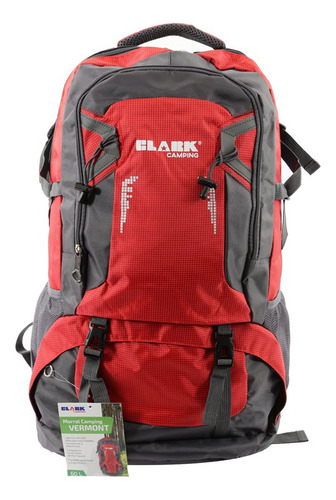 Morral Camping Clark Lt1024r 60 Lt Vermont Rojo