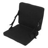 Cojín De Silla Plegable Para Exteriores, Negro, Bolsillo Por