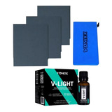 Kit Polimento Farol Lixa Vitrificador V-light Vonixx