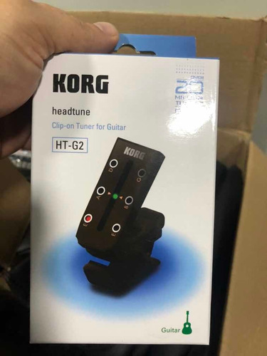 Kit Afinador Korg Clipe P/ Guitarra Headtune Ht-g2