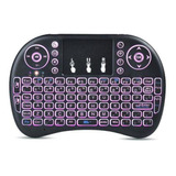 Mini Teclado Led Wi-fi Wireless Sem Fio Com Mouse Touch Pad