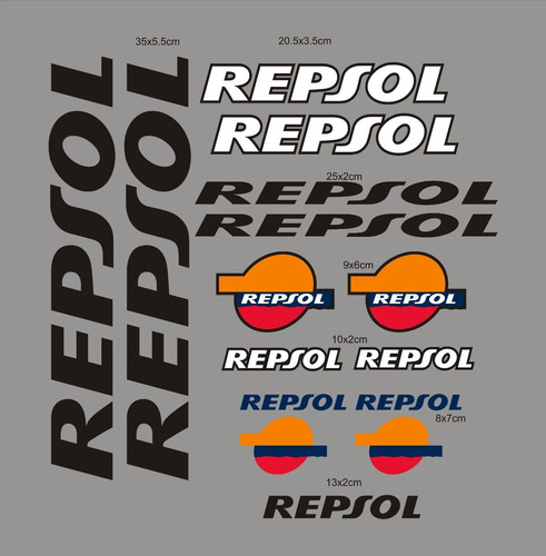 Calcomanías Stickers, Repsol Motocicleta 