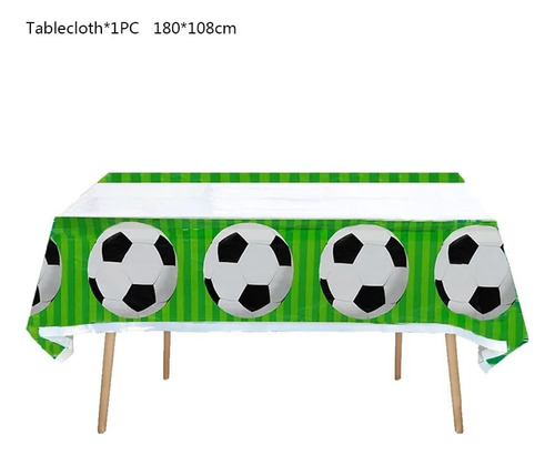 Mantel Decorativo Con Diseños Infantiles Para Cumpleaños Color Variado Futbol 2