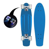 Skate Penny Patineta Azul Con Ruedas Led Color De Las Ruedas Colores