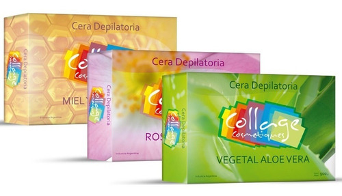 12 Ceras Collage 900g Sistema Español Miel Vegetal Rosa Mosq