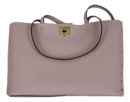 Bolso Tote De Hombro De Cuero Liso Manhattan Para Mujer De M