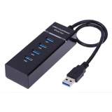 Hub 4 Puertos Multi Usb 3.0 Indicador Luz Led Adaptador