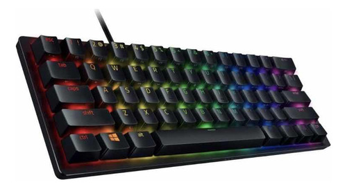 Teclado Razer Huntsman Mini 60% Mecánico Rgb Español Negro