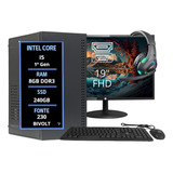 Computador Pc Rápido Core I5, 8gb Memória, Hd Ssd 240 Barato