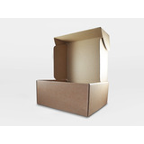 Caja Cartón Autoarmable 27x22x11 Kraft Pack 25 Ud