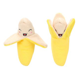 Peluche Chillon Para Perros Forma Platano Razas Pequeñas 