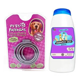 Kit Perros Collar Anti Pulgas + Shampoo Seco Fruitilicious