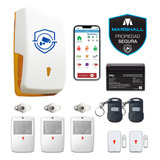 Alarma Marshall Inalámbrica Casa Go Plus Wifi Internet Kit