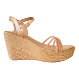 Sandalias Plataformas Brillantes Mujer