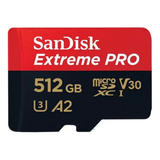 Tarjeta De Memoria Microsd Sandisk Extreme Pro 512gb 200mb/s
