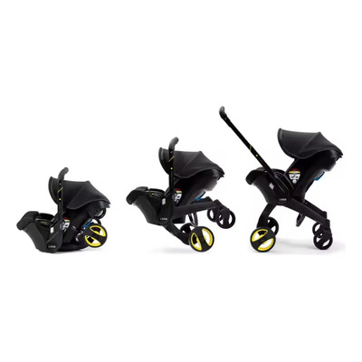 Carriola Tipo Doona Bebe Convertible Silla De Coche Plegable Negro