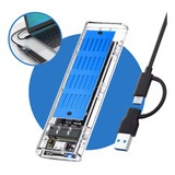 Case Ssd Externo M2 Nvme Sata Tipo C Usb 3.1 M E B+m 10gbps