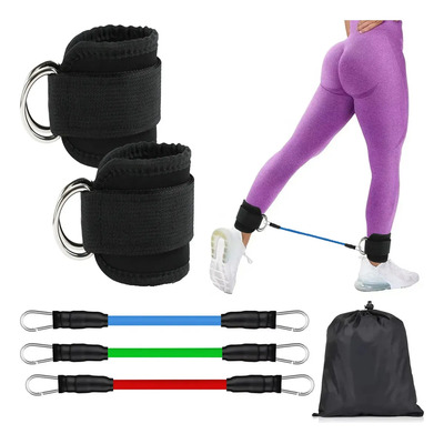 5 Pzs\u002Fset Grilletes Para Tobillo Gym Entrenamiento De Glúteo,ejercicios De Glúteos, Ejercicios De Parte Inferior Del Cuerpo, Correas Ajustables Para Piernas Con Acolchado De Neopreno | MercadoLibre