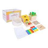 Juguetes Montessori Para Regalos De Beb De 1 Ao, Caja De Jue