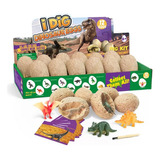 12pcs Juego De Dinosaurio, Arqueológico Cavar Huevos De Dino