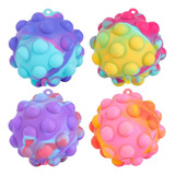 Pop Fidget Toys Its Ball Toys, 4 Piezas, Bolas De Estrés 3d