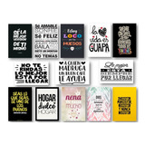 Kit  De  10 Cuadros O Placas Decor.  Frases   Personalizadas