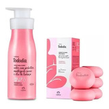 Kit Tododia Framboesa E Pimenta Rosa Hidra 400ml + Sabonete