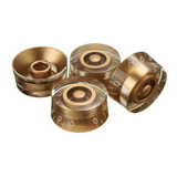 Botão Knob Guitarra Les Paul Phx Dourado 4 Unidades