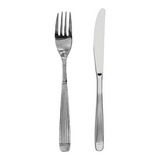 Set Cubiertos Acero Inox. Carol Tenedor Cuchillo  X12 C/u