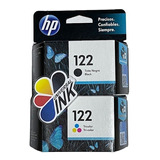 Cartuchos Hp 122 Negro + 122 Color Originales