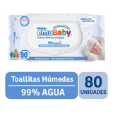 Toallas Húmedas Emubaby Water Premium 99% Agua 80unidades