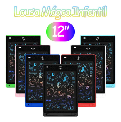 Tablet Lousa Mágica Educativo Tela Lcd Escrever E Desenhar