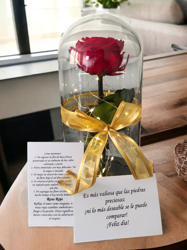 Rosa Preservada  Feliz Dia Amor Y Amistad + Ferrero / Envio