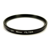 Filtro Uv 49mm Para Canon, Nikon, Sony.