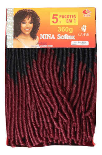 Cabelo Sintético Nina Pacotão Softex 360g + Brinde