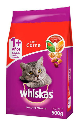 Pack X 6 Unid. Alimento Animales  Carne 500 Gr Whiskas Alim