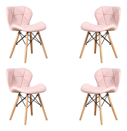 Pack X4 Silla Eames Acolchada Radar