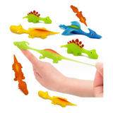 10pc Juguete Dinosaurio Tirachinas For Dedos Dinosaurio