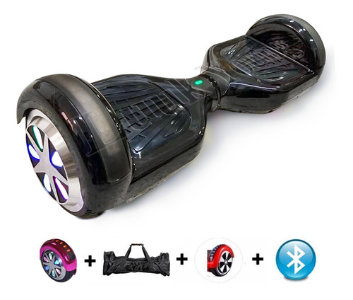 Usado 6 Led Hoverboard Skate Electrico Bluetooth Scooter